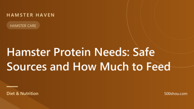 Hamster Protein Needs: Safe Sources and How Much to Feed